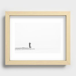 Lighthouse on the sea side Recessed Framed Print