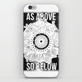 As Above, So Below - Zodiac Illustration iPhone Skin