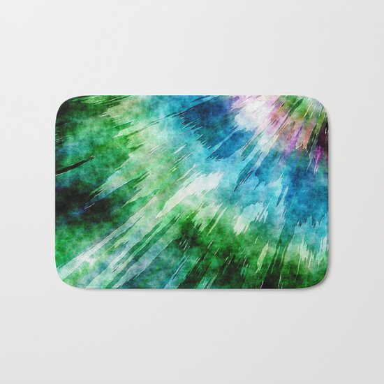 Abstract Grunge Tie Dye Bath Mat