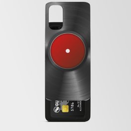 Black And Red Retro Music Vynil High Resolution Android Card Case