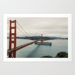 Golden Gate Bridge Crossing Art Print