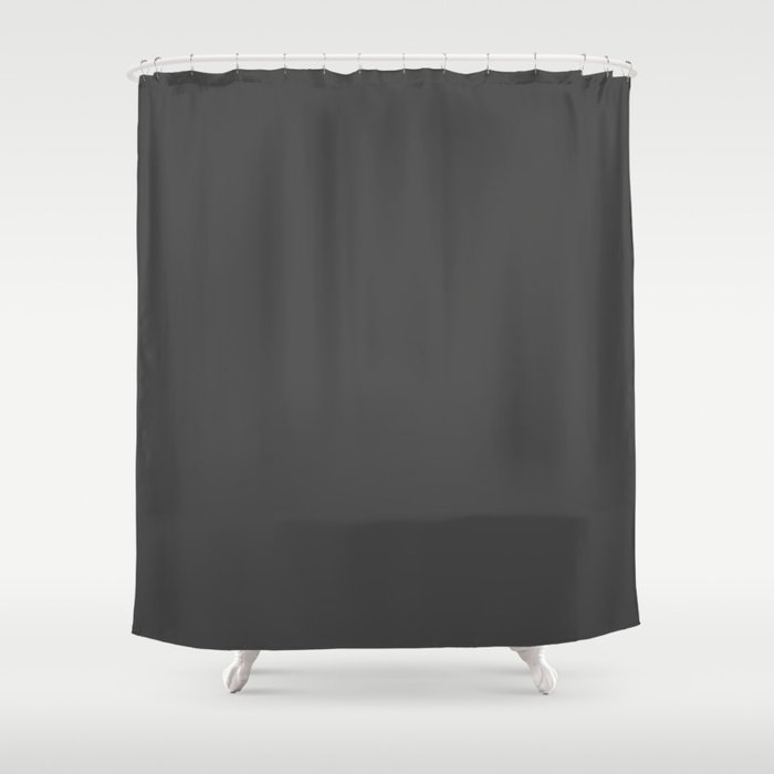Simply Dark Gray Shower Curtain By, Dark Gray Shower Curtain