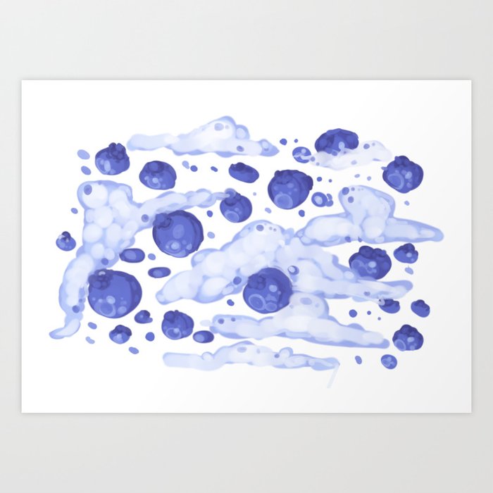 Blueberry Sky Art Print