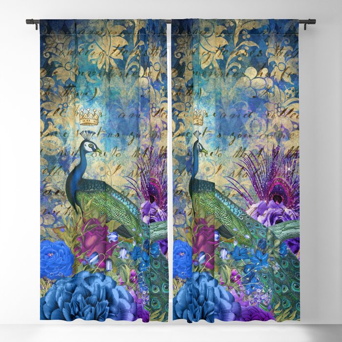 The Royal Peacock Blackout Curtain