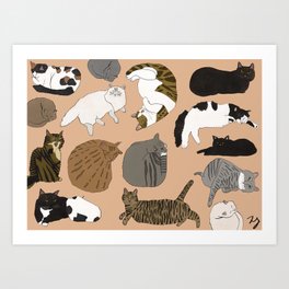 CATS! Art Print