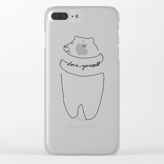 Love Yourself Clear iPhone Case