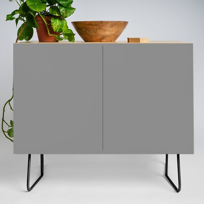 Monochrome Grey 136-136-136 Credenza