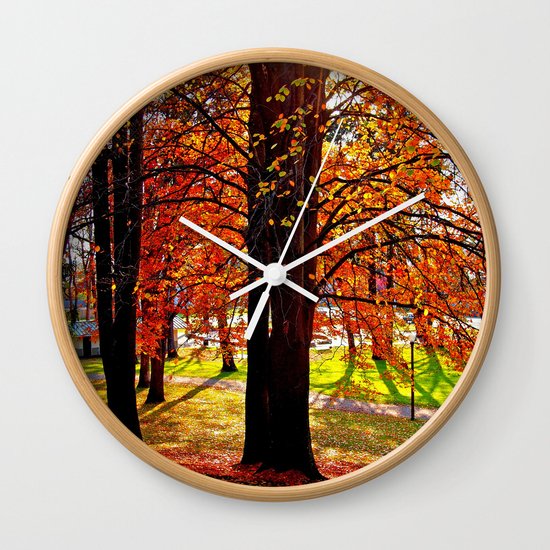 Autumn sunshine Wall Clock