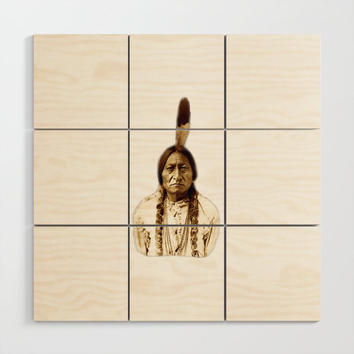 Sitting Bull Photograph. Chief, Battle, Little Bighorn, Hunkpapa, Lakota, Indian, Holy man. Wood Wall Art