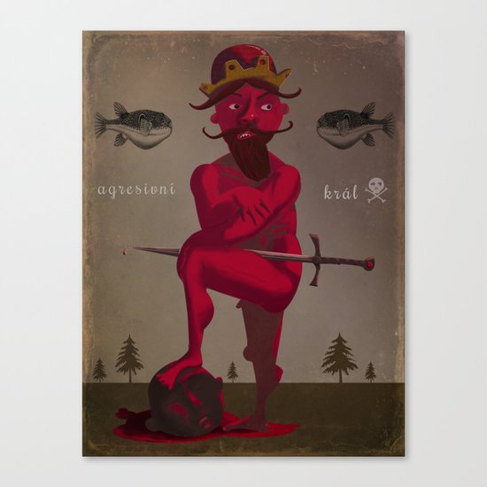 Naked King Canvas Print
