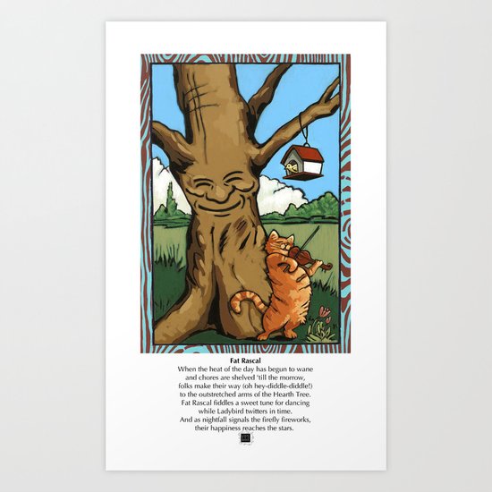 Fat Rascal Art Print