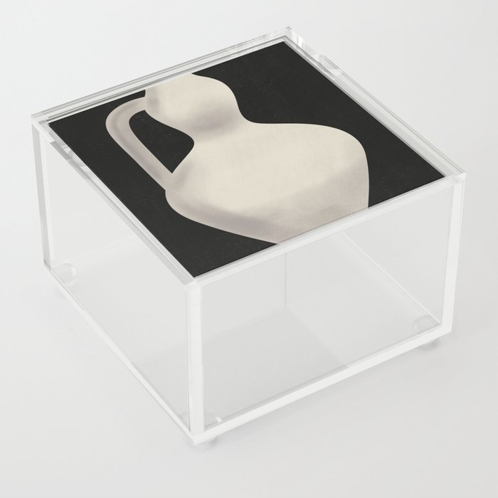 White curvy vase Acrylic Box