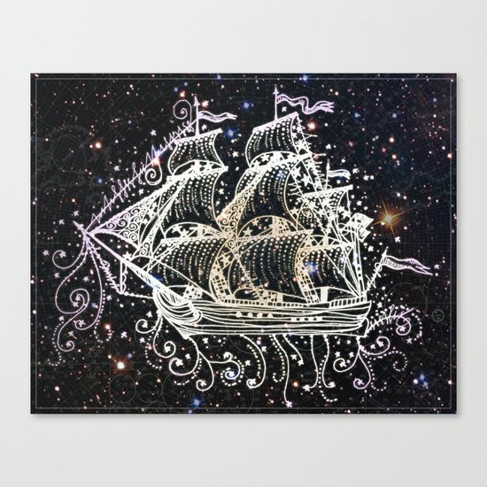 The Great Sky Ship II Canvas Print