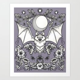 A Bat's Favorite Things Art Print