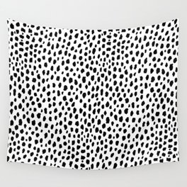 Dalmatian Spots (black/white) Wall Tapestry