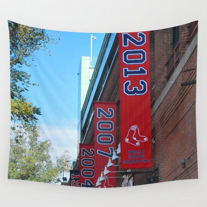 Boston Red Sox World Series Banners Tapestry