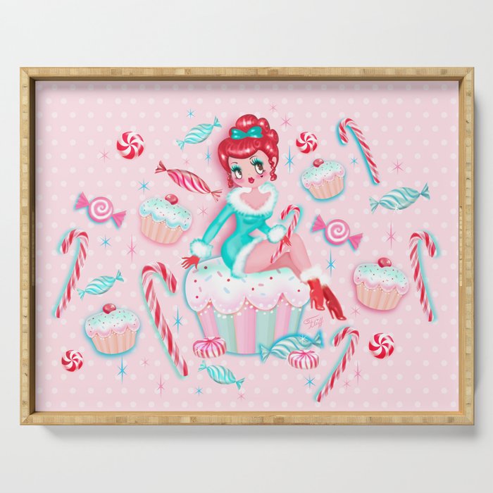 Christmas Cupcakes and Candy Cutie Serving Tray