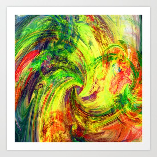 i love colours Art Print