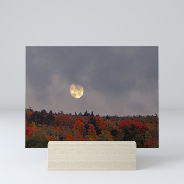 Autumn Moonrise Mini Art Print