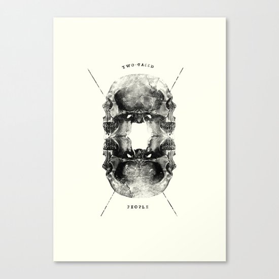 Two-Faced People Canvas Print
