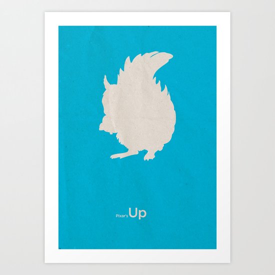 Pixar's Up (Squirrel! version) Art Print
