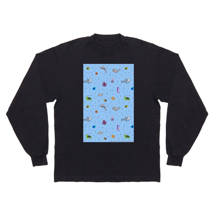 Sea creature pattern Long Sleeve T Shirt