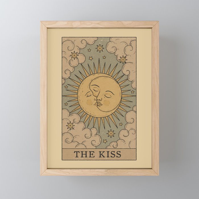 The Kiss Framed Mini Art Print