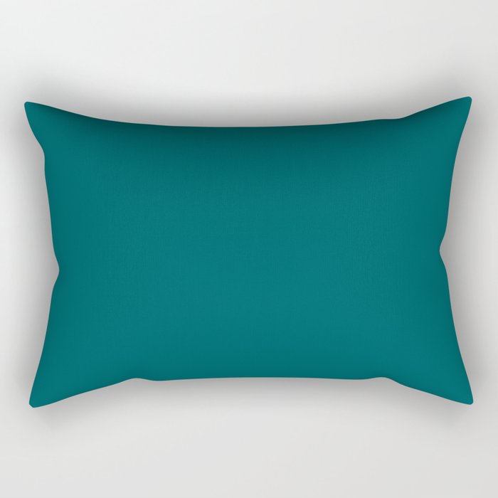 Classic Deep Turquoise Rectangular Pillow