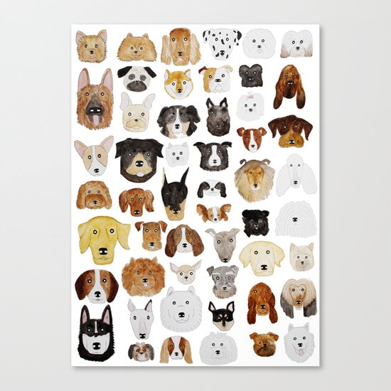 Dogs Canvas Print