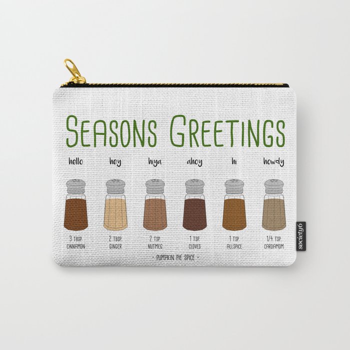 Sweet Seasons Greetings Carry-All Pouch