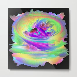 Color Storm Metal Print | Rainbowcolors, Heightmap3D, Swirl, Stormy, Digital, Psychedelic, Rainbowembryo, Shirt, Tapestry, Graphicdesign 
