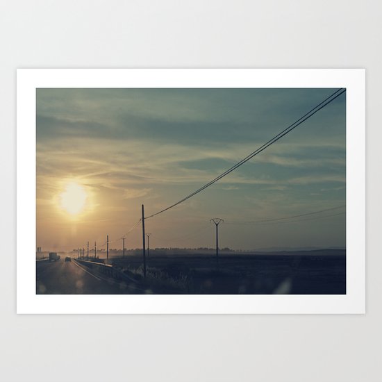 Anochece Art Print