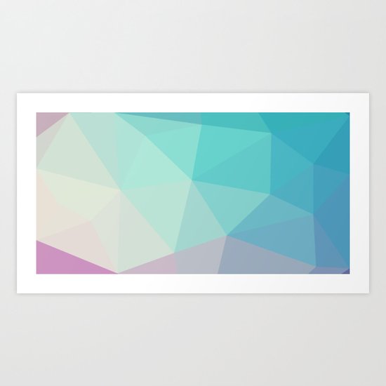 Polygon art 03 Art Print