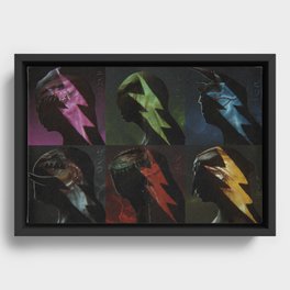 Primal Rangers Framed Canvas