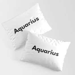 Aquarius, Aquarius Sign Pillow Sham