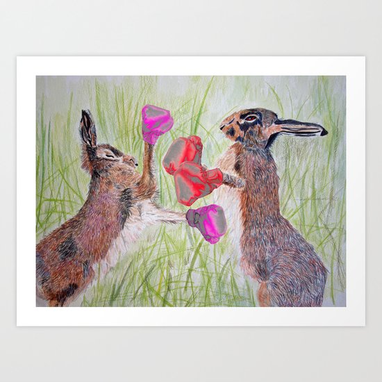 The Big Fight Art Print