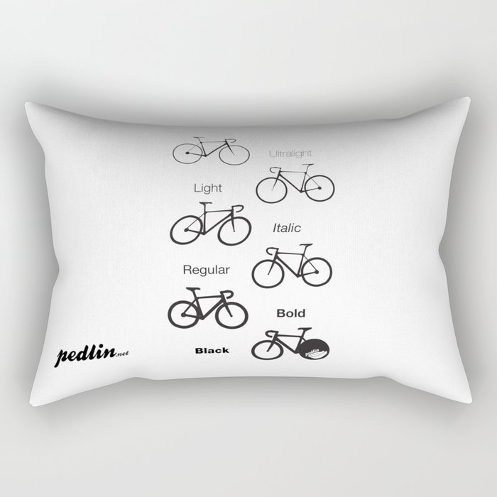 Bike Family Rectangular Pillow
