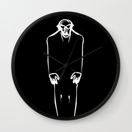 Classic Nosferatu Movie Poster Wall Clock | Classicmovieposter, Digital, Classicnosferatu, Vampireblackandwhite, Black and White, Vampireposter, Popart, Graphicdesign, Nosferatu, Illustration 