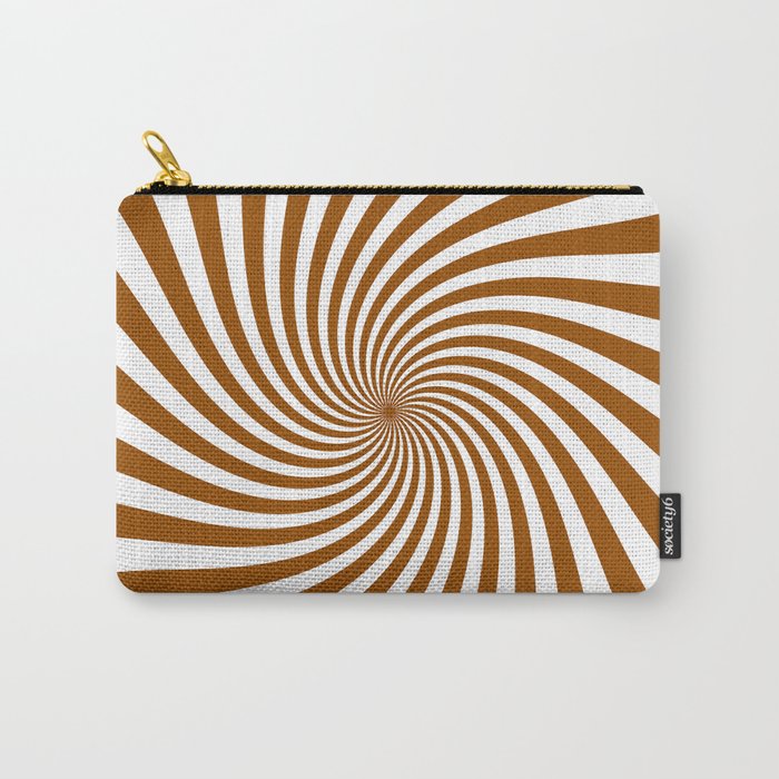 Swirl (Brown/White) Carry-All Pouch