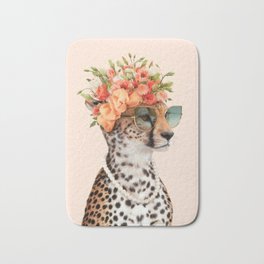 ROYAL CHEETAH Bath Mat | Curated, Cheetah, Love, Cat, Wildlife, Photo, Animalprint, Trendy, Cats, Dots 