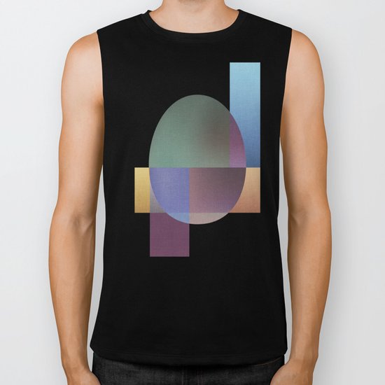 NO WAY OUT (abstract) Biker Tank