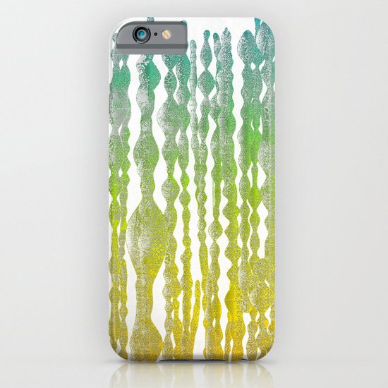 psychedelic stripes - green iPhone & iPod Case