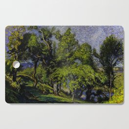 Chestnut Trees above a River Cutting Board