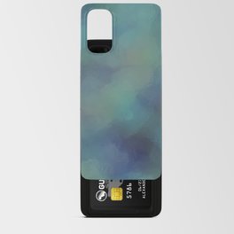 Abstract blurred fresh blue green Android Card Case
