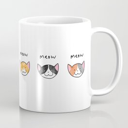 Three Meows. Coffee Mug