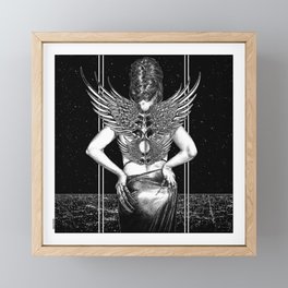 asc 1010 - L'ange d'acier (Chrome angel) Framed Mini Art Print