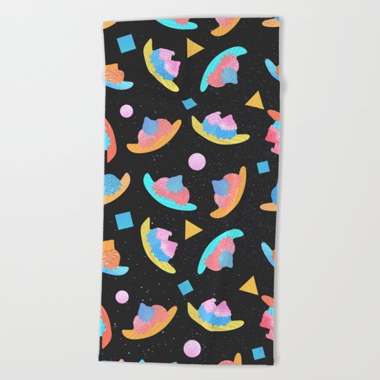 Cosmic Banana Split Beach Towel