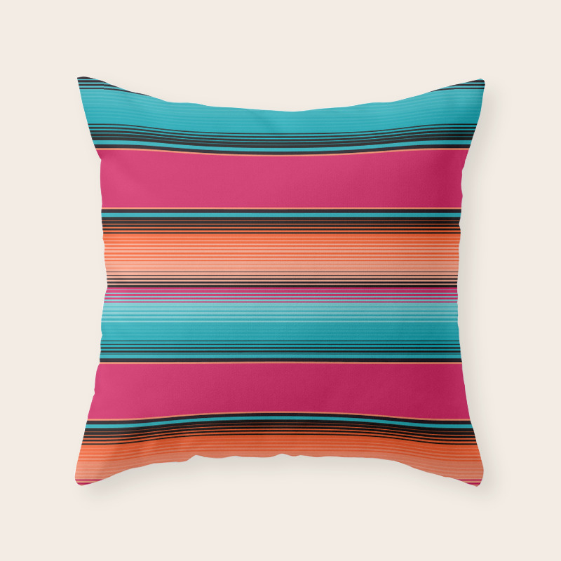 serape throw pillows
