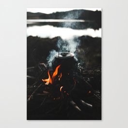 Campfire coffee Canvas Print