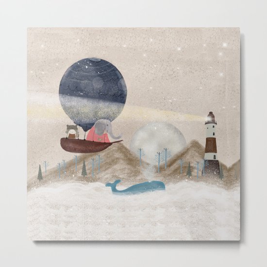 lucy and the elephant Metal Print